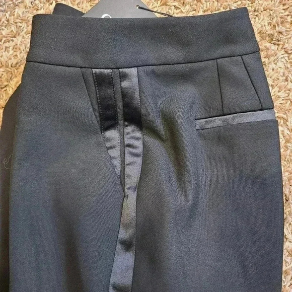 GSTQ Satin Tuxedo Black Pants - Picture 3 of 5